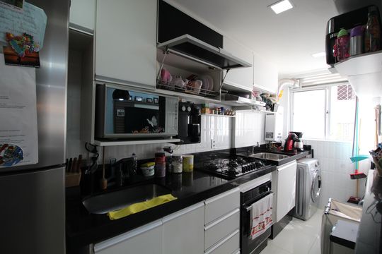 Cozinha de apartamento à venda com 2 quartos, 50m² em Taquara, Rio de Janeiro