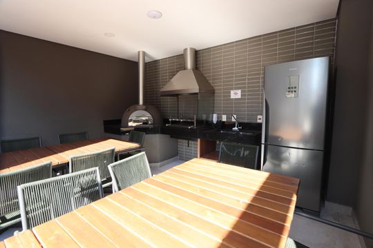 Área comum - Churrasqueira de apartamento para alugar com 1 quarto, 30m² em Vila Prudente, São Paulo