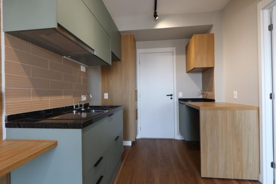 Cozinha de apartamento para alugar com 1 quarto, 30m² em Vila Prudente, São Paulo