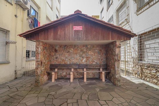 Área comum de apartamento à venda com 1 quarto, 32m² em Petrópolis, Porto Alegre