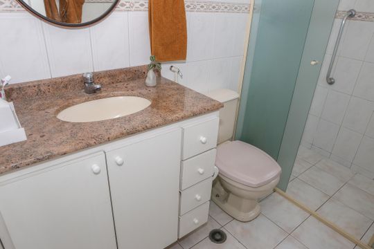 Banheiro da Suíte de casa à venda com 3 quartos, 120m² em Siciliano, São Paulo