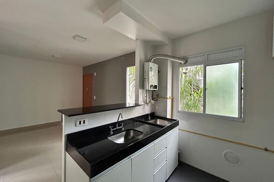 Cozinha de apartamento à venda com 2 quartos, 40m² em Canudos, Novo Hamburgo