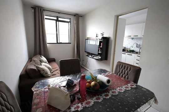 Sala de apartamento para alugar com 2 quartos, 48m² em Parque Erasmo Assunção, Santo André
