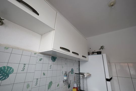 Cozinha e Área de Serviço de apartamento para alugar com 2 quartos, 48m² em Parque Erasmo Assunção, Santo André