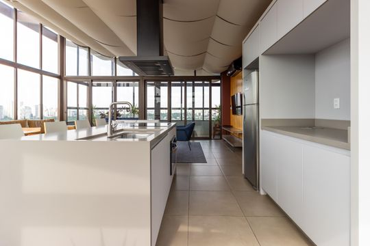 Área comum de kitnet/studio à venda com 1 quarto, 20m² em Jardim das Acacias, São Paulo