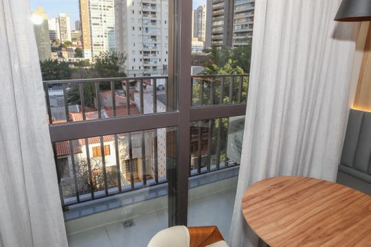 Sacada  de kitnet/studio para alugar com 1 quarto, 28m² em Perdizes, São Paulo
