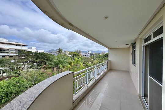 Varanda de apartamento para alugar com 3 quartos, 120m² em Recreio dos Bandeirantes, Rio de Janeiro