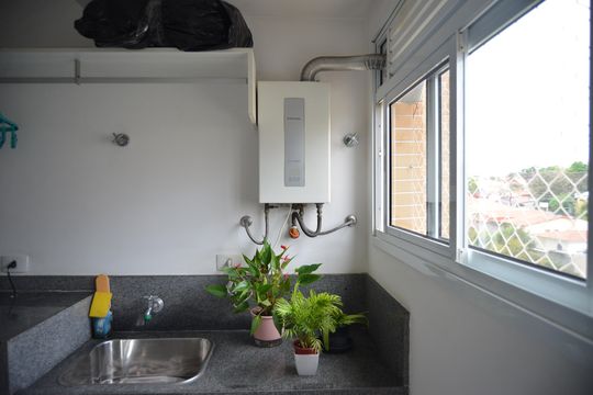 Área de Serviço de apartamento à venda com 3 quartos, 122m² em Jardim, Santo André