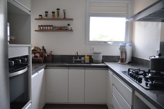 Cozinha de apartamento à venda com 3 quartos, 122m² em Jardim, Santo André