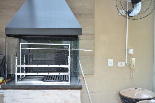 Área comum - Churrasqueira de apartamento à venda com 3 quartos, 122m² em Jardim, Santo André