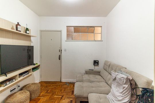 Sala de apartamento à venda com 1 quarto, 40m² em Campos Elíseos, São Paulo
