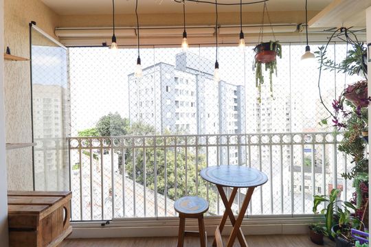 Varanda da Sala de apartamento à venda com 2 quartos, 60m² em Vila Siqueira (zona Norte), São Paulo