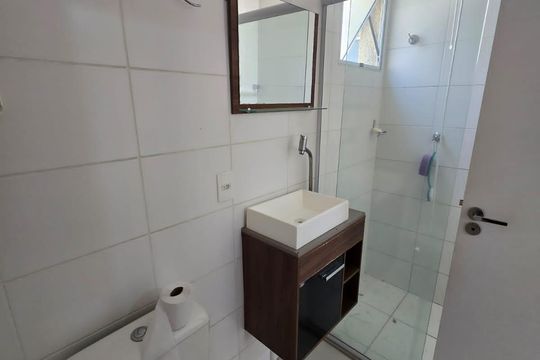 Banheiro Social de apartamento para alugar com 2 quartos, 60m² em Jardim Dulce (Nova Veneza), Sumaré
