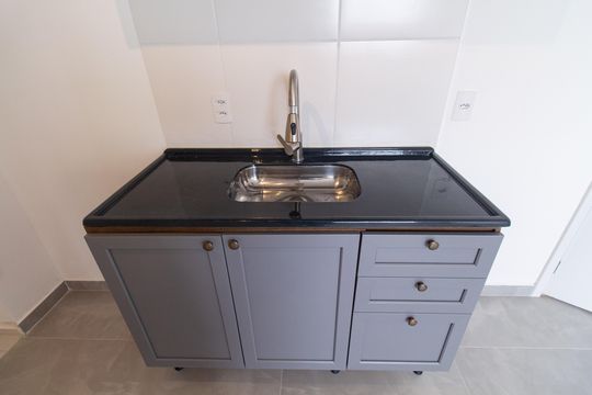 Cozinha de apartamento à venda com 2 quartos, 34m² em Mooca, São Paulo