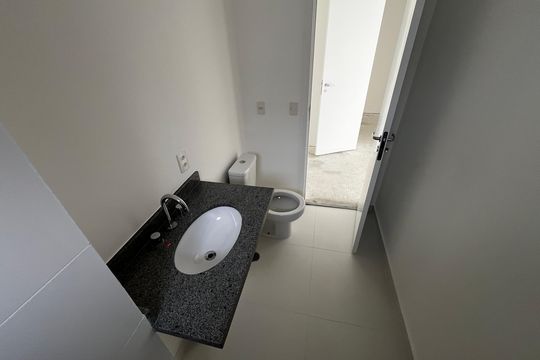 Banheiro da Suíte 1 de apartamento à venda com 3 quartos, 155m² em Santana, São Paulo
