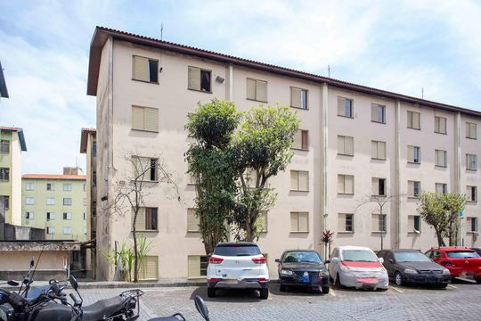 Fachada do bloco de apartamento à venda com 2 quartos, 35m² em Conceição, Diadema
