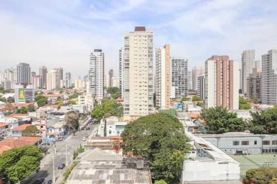 Vista da Suíte de apartamento para alugar com 3 quartos, 94m² em Água Branca, São Paulo