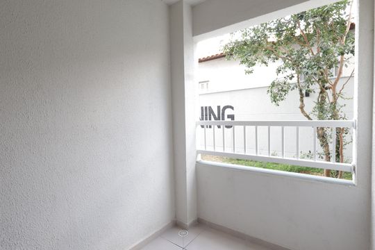 Varanda da Sala de apartamento à venda com 2 quartos, 34m² em Jardim Monte Kemel, São Paulo