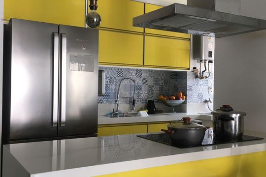 Cozinha de apartamento à venda com 2 quartos, 48m² em Santa Maria, Osasco