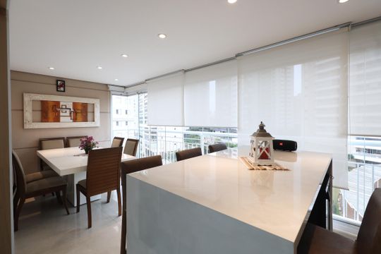 Sacada de apartamento à venda com 3 quartos, 122m² em Tatuapé, São Paulo