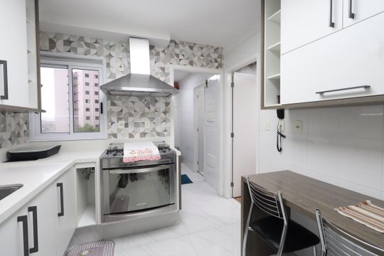Cozinha de apartamento à venda com 3 quartos, 122m² em Tatuapé, São Paulo