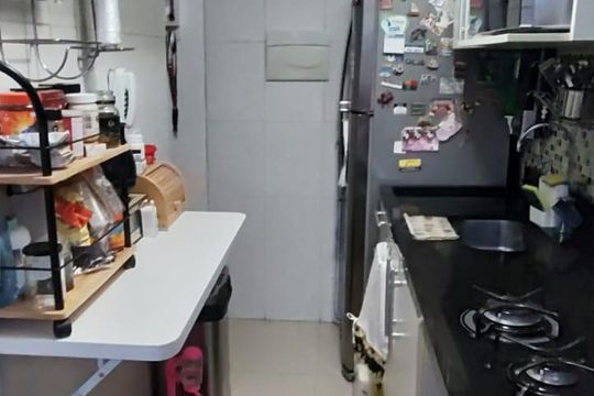 Cozinha e Área de Serviço de apartamento à venda com 2 quartos, 50m² em Vila Amalia (Zona Norte), São Paulo