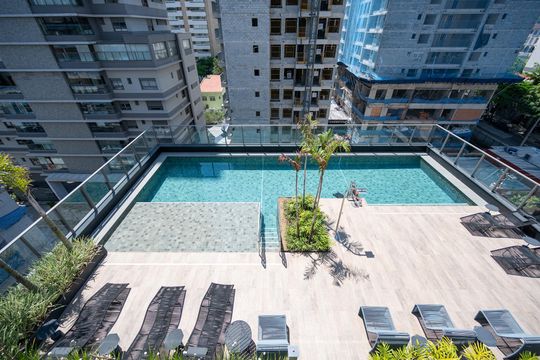 Piscina de kitnet/studio à venda com 1 quarto, 28m² em Vila Clementino, São Paulo