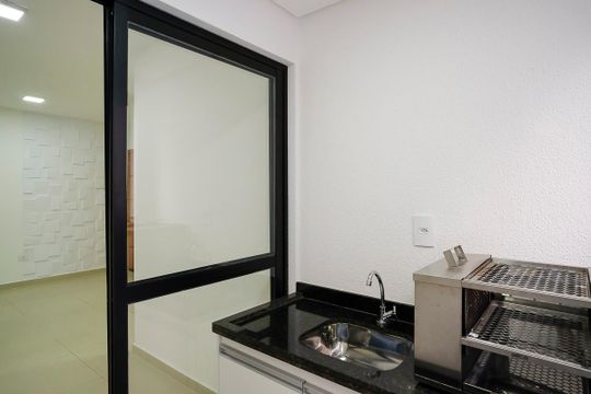 Varanda da Sala/Cozinha de apartamento à venda com 2 quartos, 53m² em Boa Vista, São Caetano do Sul
