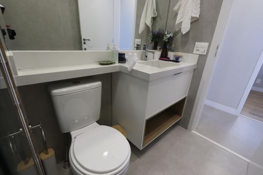 Banheiro Social de apartamento para alugar com 3 quartos, 95m² em Vila Prudente, São Paulo