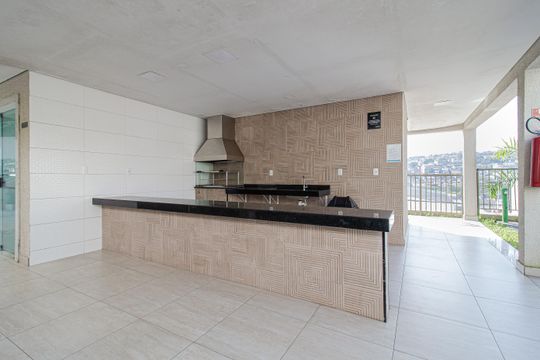 Área comum - Churrasqueira de apartamento para alugar com 2 quartos, 44m² em Vila Nossa Senhora das Vitorias, Mauá