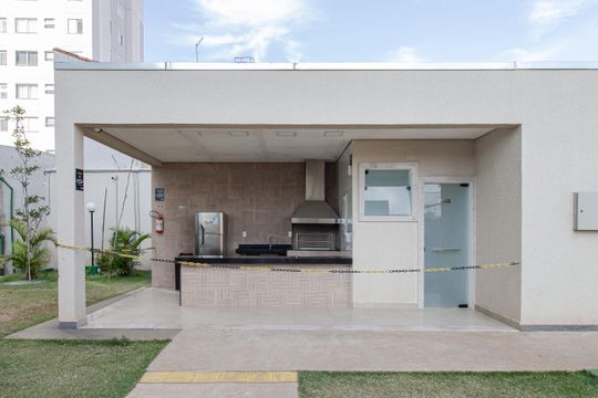 Área comum - Churrasqueira de apartamento para alugar com 2 quartos, 44m² em Vila Nossa Senhora das Vitorias, Mauá
