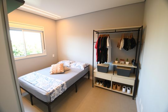Suíte de apartamento para alugar com 2 quartos, 67m² em Taquaral, Campinas