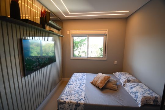 Suíte de apartamento para alugar com 2 quartos, 67m² em Taquaral, Campinas