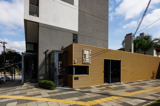 Fachada de kitnet/studio à venda com 1 quarto, 22m² em Jardim das Acácias, São Paulo