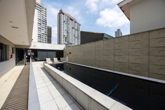 Área comum de kitnet/studio à venda com 1 quarto, 22m² em Jardim das Acácias, São Paulo