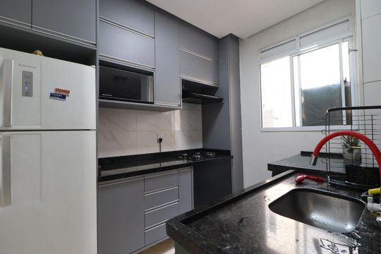 Cozinha de apartamento para alugar com 2 quartos, 46m² em Jardim Ouro Branco, Ribeirão Preto