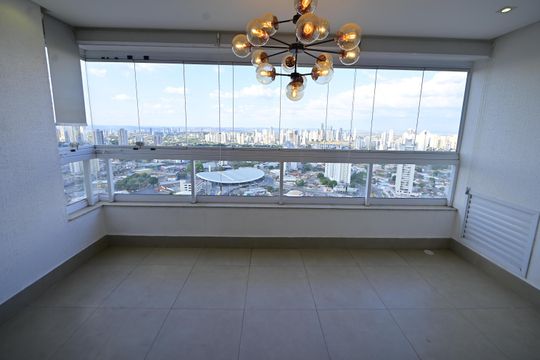 Varanda da Sala de apartamento para alugar com 2 quartos, 66m² em Setor Pedro Ludovico, Goiânia
