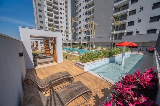 Área comum de apartamento para alugar com 2 quartos, 64m² em Tamboré, Barueri