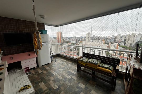 Varanda da Sala de apartamento à venda com 4 quartos, 118m² em Parque Mandaqui, São Paulo