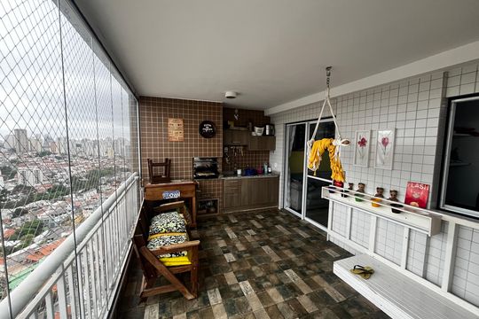 Varanda da Sala de apartamento à venda com 4 quartos, 118m² em Parque Mandaqui, São Paulo