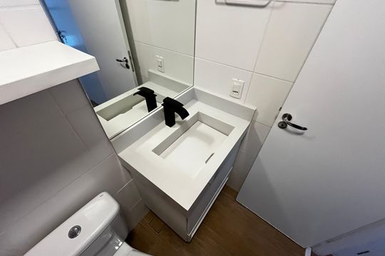 Banheiro da Suíte de apartamento à venda com 1 quarto, 38m² em Casa Verde, São Paulo