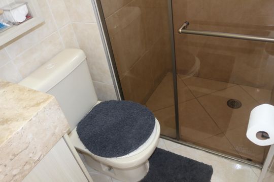 Banheiro da Suíte 1 de apartamento à venda com 2 quartos, 80m² em Santa Maria, São Caetano do Sul
