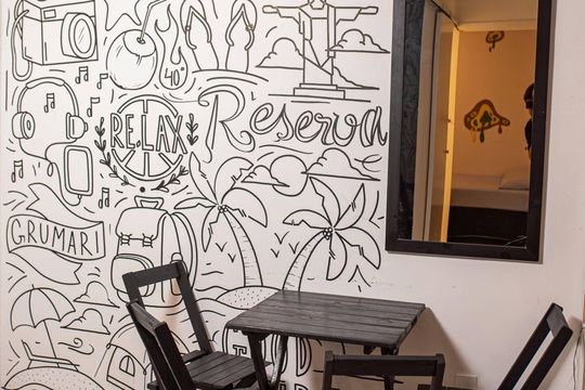 Sala de jantar de apartamento para alugar com 2 quartos, 45m² em Recreio dos Bandeirantes, Rio de Janeiro
