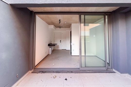 Varanda da Sala de apartamento à venda com 1 quarto, 32m² em Vila Mariana, São Paulo