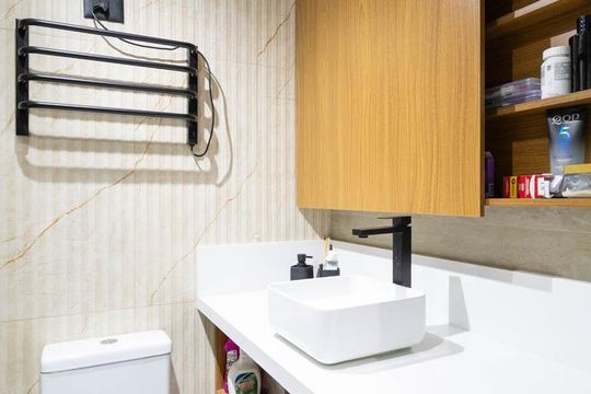 Banheiro de kitnet/studio à venda com 1 quarto, 35m² em Campos Elíseos, São Paulo
