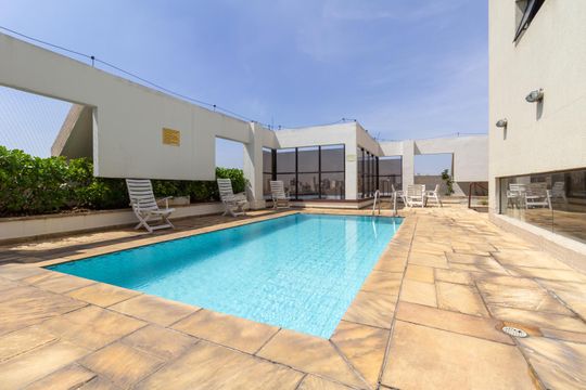 Área comum - Piscina de kitnet/studio para alugar com 1 quarto, 35m² em Campos Elíseos, São Paulo