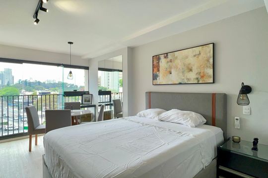Studio de kitnet/studio para alugar com 1 quarto, 27m² em Sumaré, São Paulo