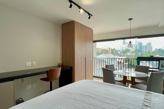 Studio de kitnet/studio para alugar com 1 quarto, 27m² em Sumaré, São Paulo