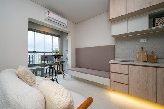 Studio de kitnet/studio para alugar com 1 quarto, 28m² em Jardim Prudência, São Paulo