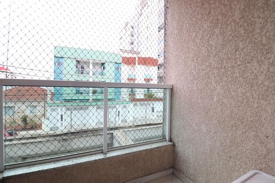 Varanda da Suíte de apartamento à venda com 3 quartos, 95m² em Parque das Nações, Santo André